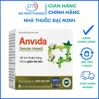 Anvida Nhuận Tràng (Hộp 20 Ống) – Hỗ Trợ Giảm Táo Bón & Nhuận Tràng Tự Nhiên