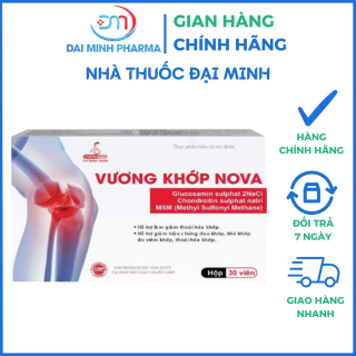 Vương Khớp Nova Dược Đức (Hộp 30 Viên) – Hỗ Trợ Giảm Thoái Hóa Khớp, Đau Khớp & Khô Khớp
