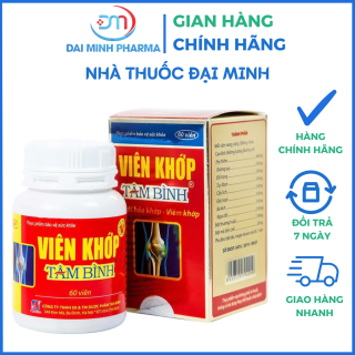 Viên Khớp Tâm Bình (Hộp 60 Viên) – Hỗ Trợ Giảm Viêm Khớp, Thoái Hóa Khớp & Đau Nhức Xương Khớp