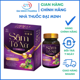 Sâm Tố Nữ Bamiva Hộp 30 Viên - Hỗ Trợ Giảm Các Triệu Chứng Bốc Hoả, Mất Ngủ, Da Khô, Suy Giảm Sinh Lý Nữ