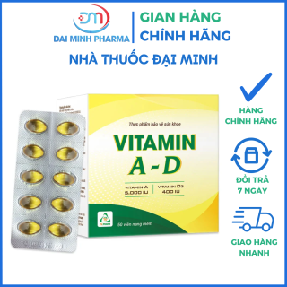 Vitamin A-D TV.Pharm – Bổ Sung Vitamin A & D3 Giúp Tăng Hấp Thu Canxi, Sáng Mắt & Ngừa Còi Xương
