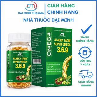 Alaska Sachi Super Omega 369 (Hộp 60 Viên) – Omega 3 Thuần Chay Chiết Xuất Từ Các Loại Hạt, Bổ Mắt, Tim Mạch