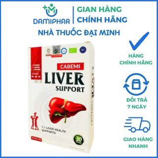 Bổ Gan CABEMI LIVER SUPPORT Hộp 30 Viên - Hỗ Trợ Cải Thiện Chức Năng Gan