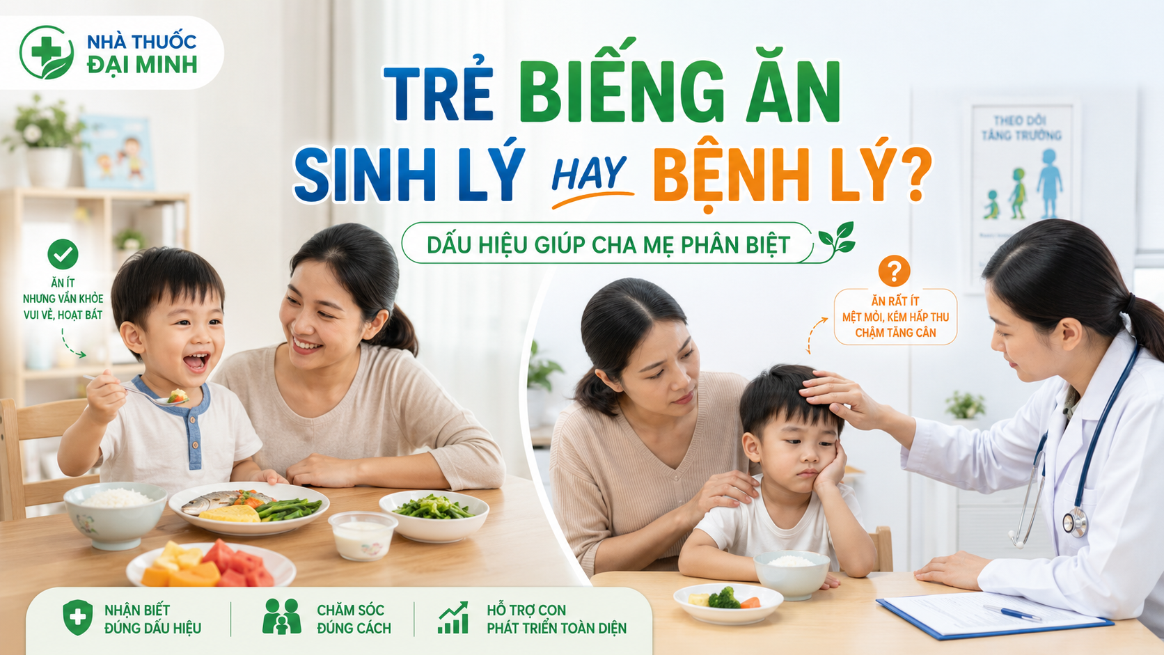 Phân biệt trẻ biếng ăn sinh lý và bệnh lý