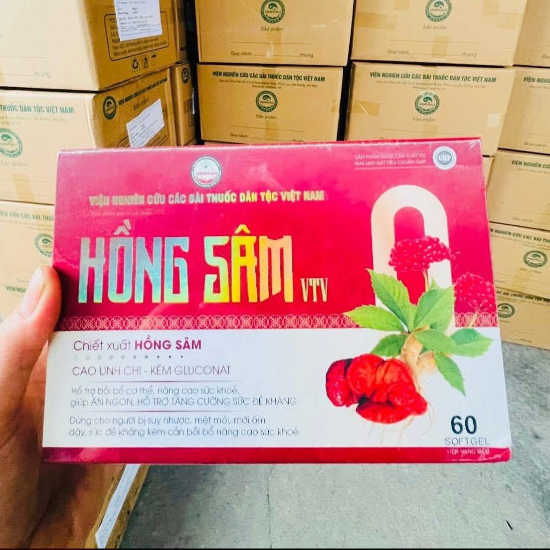 Viên Bổ Hồng Sâm VTV (Hộp 60 Viên) – Tăng Cường Sức Đề Kháng, Bồi Bổ Thể Trạng, Giúp Ăn Ngon Ngủ Ngon - Ảnh 4