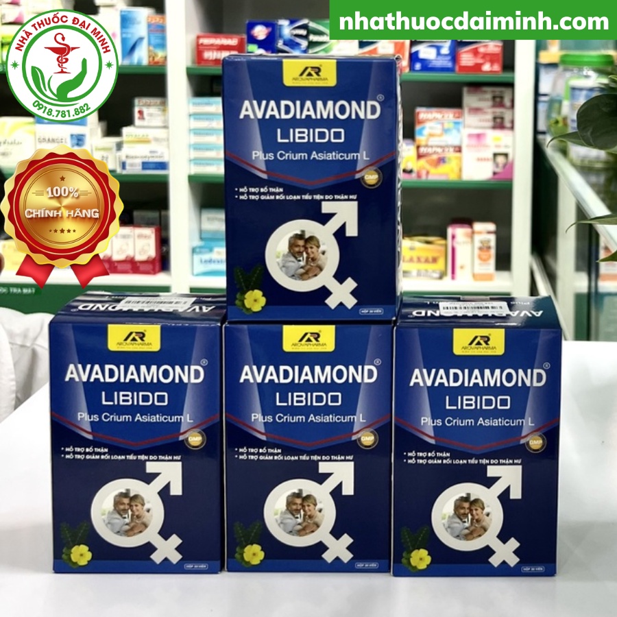 Viên Uống Tiểu Đêm AvaDiamond Libido (Lọ 30 Viên) – Bổ Thận, Giảm Tiểu Đêm, Tiểu Nhiều Lần, Đau Lưng Mỏi Gối - Ảnh 4