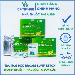Trà Super Detox Nucare Hộp 30 Gói - Trà Thải Độc Super Detox Nucare, Thải Mỡ, Thanh Nhiệt