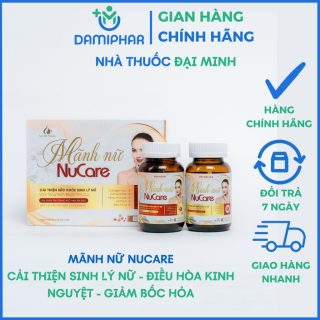 Mãnh Nữ Nucare (Hộp 2 Lọ 30 Viên) – Cân Bằng Nội Tiết & Tăng Cường Sinh Lý Nữ