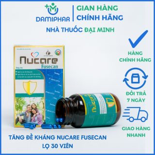 Nucare Fusecan Lọ 30 Viên - Tăng Cường Sức Đề Kháng