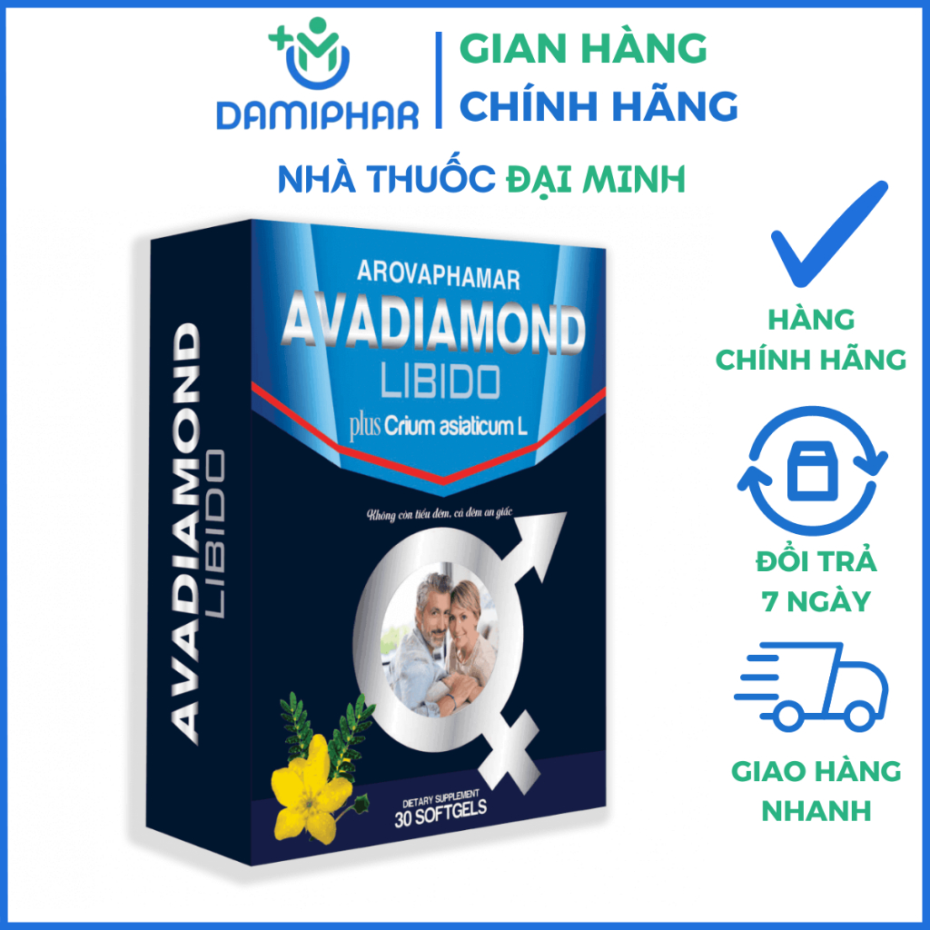 Viên Uống Tiểu Đêm AvaDiamond Libido (Lọ 30 Viên) – Bổ Thận, Giảm Tiểu Đêm, Tiểu Nhiều Lần, Đau Lưng Mỏi Gối - Ảnh 7