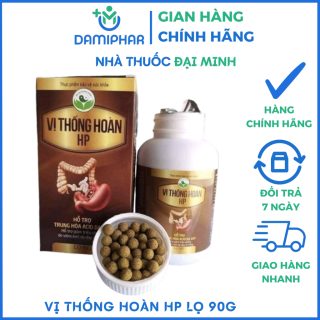 Vị Thống Hoàn HP (Lọ 90g) – Giảm Viêm Loét Dạ Dày, Trào Ngược, Ợ Chua, Hỗ Trợ Diệt Vi Khuẩn HP