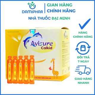 Avisure Calkid (Hộp 20 Ống) – Bổ Sung Canxi Hữu Cơ Dạng Siro, Tăng Chiều Cao & Ngừa Còi Xương Cho Trẻ