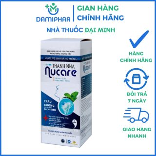 Nước Vệ Sinh Răng Miệng Thanh Nha Nucare Lọ 50ml - Làm Sạch Miệng, Họng, Răng, Thơm Miệng