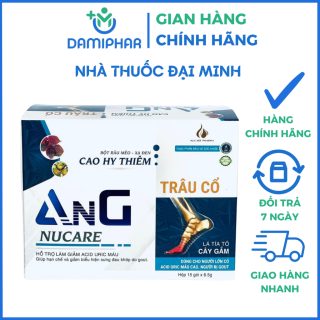 Ang Nucare Hộp 15 Gói - Hỗ Trợ Giảm Acid Uric Máu, Giảm Sưng Đau Khớp Do Gout