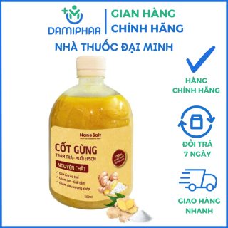 Cốt Gừng Tràm Trà Muối Epsom Nanosalt Lọ 550ml