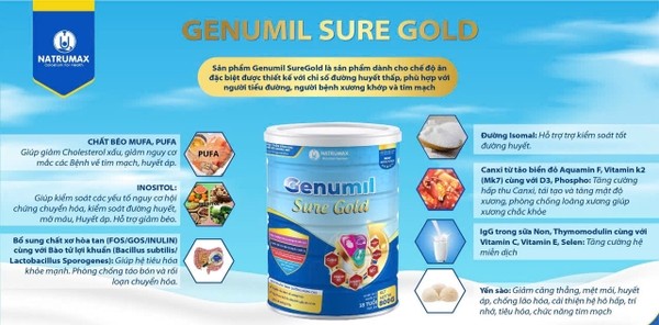 Sữa Dinh Dưỡng Natrumax Genumil Sure Gold – Bổ Tim Mạch, Chắc Xương Khớp & Tăng Đề Kháng - Ảnh 2